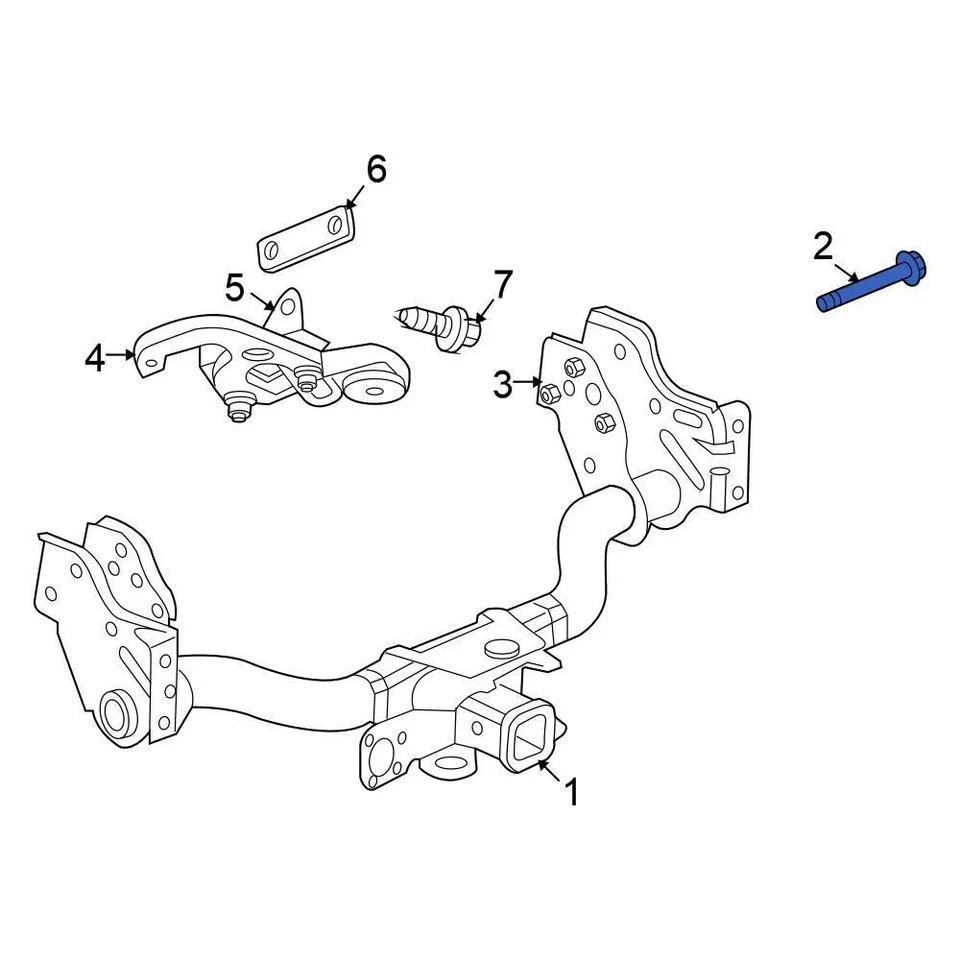 For Mitsubishi Raider 06-09 Mitsubishi 06508014AA Trailer Hitch Receiver Bolt - Image 1 of 1
