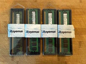 SAMSUNG 4x 1GB= 4GB RAM MEMORY DD2 1Rx8 PC2 - 6400U-666-12-ZZ for desktop PC hp - Picture 1 of 3