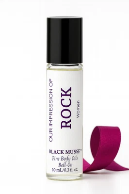 Black Musse Our Impression of ROCK Mujer Aceite Corporal Roll On Perfume 10 ml Foto 1 de 4