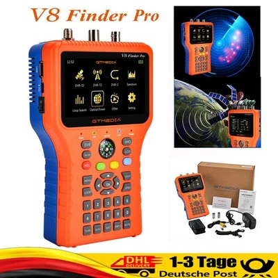 GTMEDIA V8 Finder Pro DVB-S2/T2/C HD Satfinder Satelliten Terrestrisch 4.3'' LCD - Bild 1 von 4