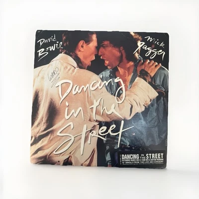David Bowie and Mick Jagger Dancin in the Street Vinyl LP Live Aid Promo VG/VG Foto 1 de 4
