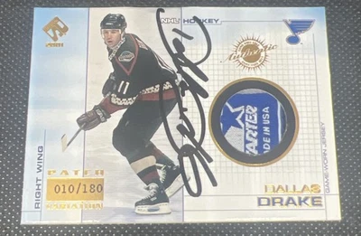 2000-01 Private Stock Patch Starter Tag Variation Autograph Dallas Drake /180 - Image 1 of 4