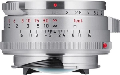 Leica 11675 Summilux-M 35mm f/1.4 ASPH Wide-Angle Lens, Silver - Image 1 of 3