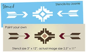 Plantilla Suroeste Flecha Decorativa Frontera Sol País Oeste Hágalo Usted Mismo Artesanía Arte Letrero - Imagen 1 de 4