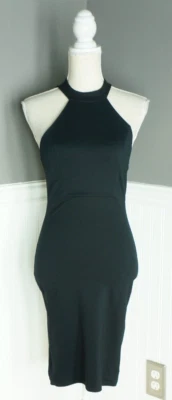 NEW A'gaci Size S Sexy Black Choker Laced Back LBD Dress NWT Made in USA - Image 1 of 4