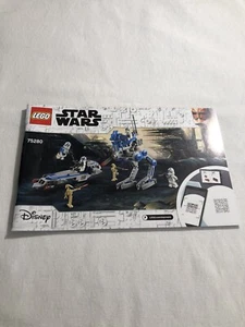 LEGO 75280 Star Wars 501st Legion Clone Troopers Manual de instrucciones SOLO - Imagen 1 de 2