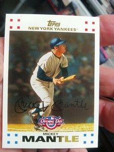 2007TOPPS#7GOLDSP MICKEY MANTLE OPENING DAY!LOOKS SOLID MINT THE ICON YOU DECIDE