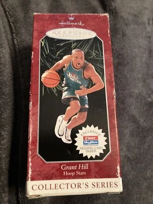 GRANT HILL NBA DETROIT PISTONES SELLO RECUERDO ORNAMENTO #4 ESTRELLAS ARO 1998 Foto 1 de 2