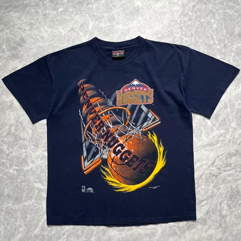 VTG 90s NBA DENVER NUGGETS MAGIC JOHNSON T's T-SHIRT SIZE XL Cover