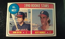 John Orton Scott Radinsky California Angels 1990 Baseball Cards Magazine Oddball