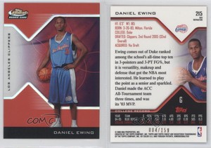 2004-05 Topps Finest 2005-06 Rookie Red Refractor /159 Daniel Ewing #215