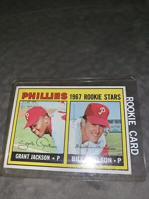 1967 Topps Phillies Rookie Stars (Grant Jackson/Billy Wilson) #402 - RC - casi nuevo-como nuevo Foto 1 de 4