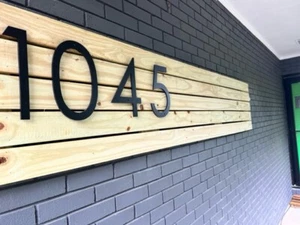 10 inch Modern House Address Numbers Letters, color choices - Picture 1 of 16