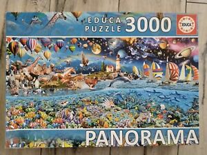 Educa 3000 Piece Puzzle Panorama Life Fragment Ocean Space Animal Balloon