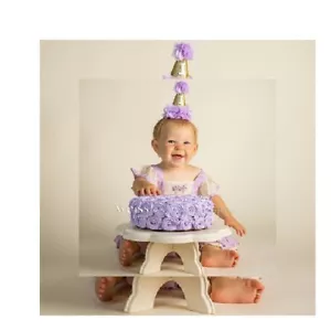 Birthday Party Hat ~ LAVENDER & GOLD ~ PRINCESS Birthday - Picture 1 of 4
