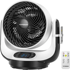 VIVOSUN 13" Air Circulator Fan 90° Oscillation w/ Remote Control Desk Table Fan - Picture 1 of 6