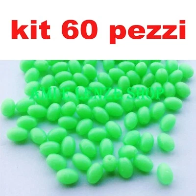 CAMOR PERLINE GOMMINI SALVANODO PESCA TROTA LAGO FIUME SURFCASTING BOLENTINO FLUO