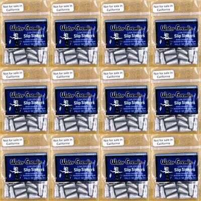 (12) Paquetes Agua Gremlin 1/4 OZ Bajo Perfil Deslizante Sumidero Estuche al por mayor #4B Nuevo Foto 1 de 3