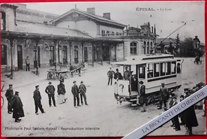 Nr. 6 CPA D'EPINAL La Gare ungeschrieben VOSGES 88 - Bild 1 von 2