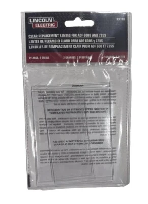 Kit de lente de cubierta de repuesto de policarbonato transparente Lincoln Electric KH778. Foto 1 de 4