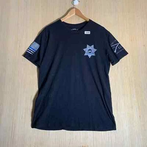 Grunt Style Shirt Adult Large Black Short Sleeve Men's Pullover Joliet Police - Picture 1 of 12