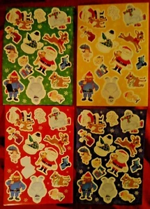 4 hojas de 14 pegatinas de Navidad y 18 cajas pequeñas cada una con 8 pegatinas - Imagen 1 de 3