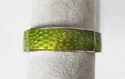 Новый с Ярлыками Lia Sophia ювелирных изделий серебро гасить широкий эластичной лайм зеленый эмали браслет  - Изображение 1 из 4