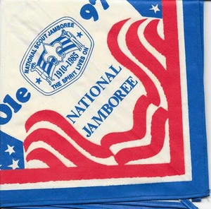 Unknown Council Ole Troop 97 1985 National Jamboree Neckerchief Boy Scouts BSA - Picture 1 of 1