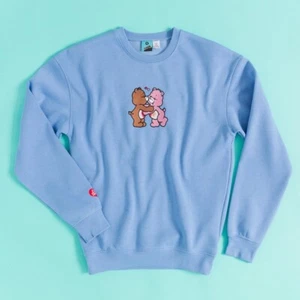 Official Care Bears Embroidered Blue Sweater : L,XL,XXL,3XL - Picture 1 of 4