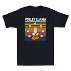 Llama T-Shirt Material Cute Art Yoga Llama Volley Lovers Meditation Gift Funny