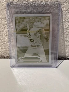 2012 Topps Mini - Adam Wainwright #495 placa de impresión cardenales amarillos 1/1 - Imagen 1 de 2