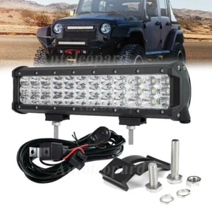 12in 108W LED Work Light Bar Combo OffRoad Beam for ATV UTV Trucks Tractor 4X4 - Picture 1 of 12