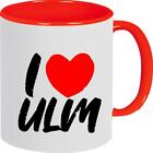 Kaffeepott, Kaffeetasse I Love Ulm, Urlaubs, Liebe, Ort, C