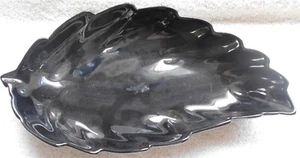 Frankoma Black Leaf Dish - Picture 1 of 3