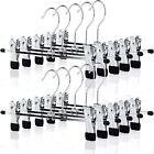 Strong Metal Clip Hangers Chrome Pant Clothes Coat Trouser Skirt Rack Stainless