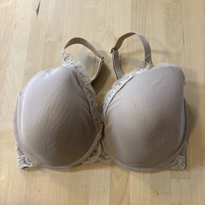 Sujetador con aros figura completa plumas café NATORI 741299 talla 34H Foto 1 de 4