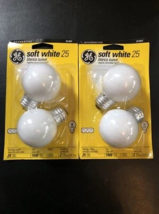 Ge Soft White 25 Watt Decorative Light Bulbs 31107 New 2 Pack. - Picture 1 of 2