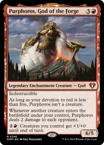 MTG PURPHOROS, GOD OF THE FORGE EXC - PURFOROS, DIO DELLA FUCINA 246 - CMM - Picture 1 of 1