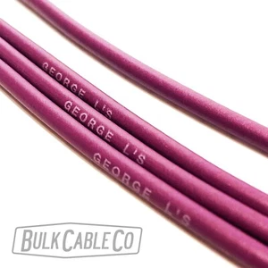 15 pies - George L's .155 - púrpura - cable de conexión de pedal para guitarra a granel - Imagen 1 de 6