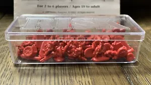 RISK BOARD GAME RED REPLACEMENT ARMY PIECES PARTS 1999 MINIATURES - Picture 1 of 3