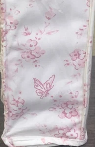 THE FARMHOUSE Rachel Ashwell Shabby Chic Pink Floral Butterflies FULL Sheet Set