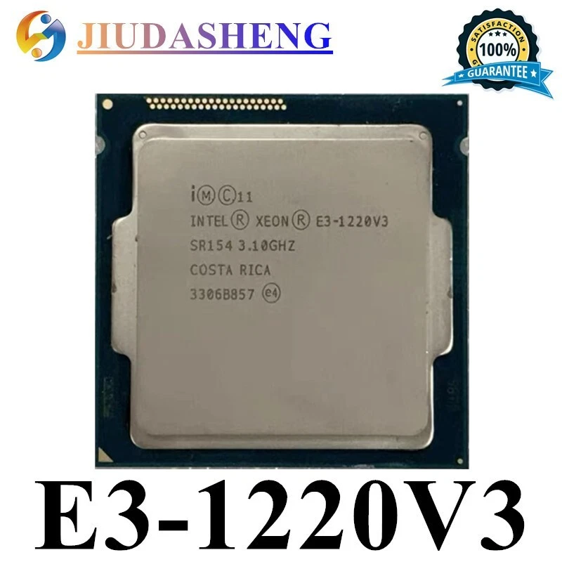 Procesador Intel Xeon E3-1220 V3 80 W 4 núcleos 3,1 GHz 8 M Socket LGA 1150 SR154 CPU Foto 1 de 1