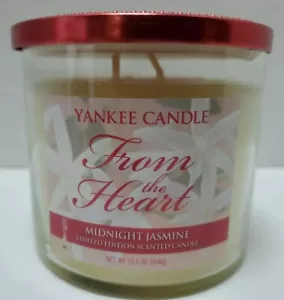 Yankee Candle Midnight Jasmine From The Heart Limited Edition Scented Candle - Picture 1 of 8