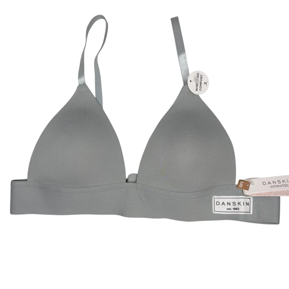 NUEVO Sujetador Danskin Intimates Mujer 34B Gris Correas Ajustables Sin Alambres Foto 1 de 4