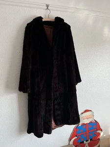 Vintage Real Fur Long Coat Made By Martins Of London - Picture 1 of 3