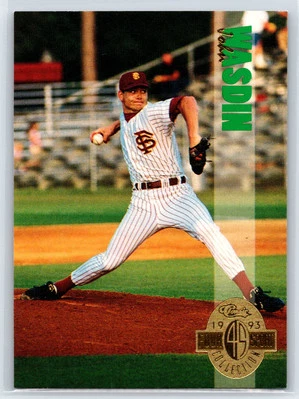 1993 Classic Four Sport John Wasdin Rookie RC #301 - Image 1 of 2