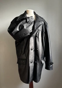 HELIUM schwere LEDERJACKE 46 48 2XL XXL Military Artic wattiert warm weich - Bild 1 von 21