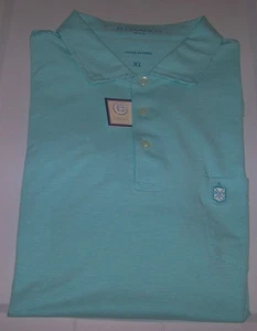 NUEVO B. DRADDY Algodón y Spandex Polo Camisa Botón DEEPDALE GOLF CLUB Talla XL Azul - Imagen 1 de 7