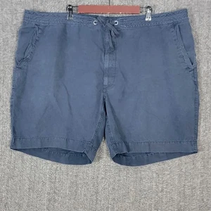Polo Ralph Lauren Shorts Mens 3XB Big Blue 100% Linen Classic Fit Drawstring - Picture 1 of 11