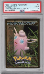 WIGGLYTUFF 1999 POKEMON HASBRO GIOCATTOLO AUGURI RIVISTA TAGLIO A MANO #3 PSA 9 MINT POP 3 - Foto 1 di 2
